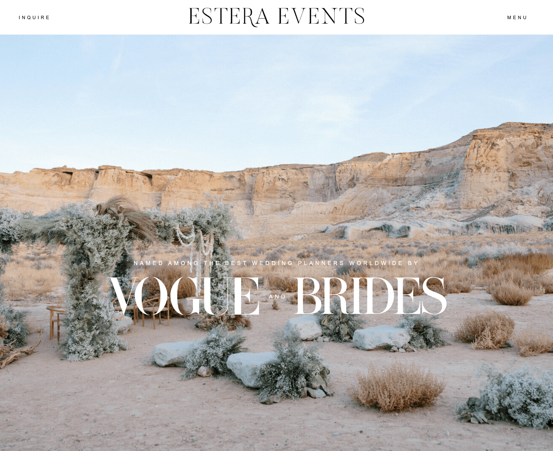 Estera Events website